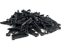 Дюбель-хомут (5-10 мм) для плоского кабеля черный (100 шт.) DCL01-05-10