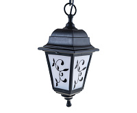 Светильник уличный Lousanne подвес 660мм 1хЕ27 60Вт. Плафон: матовый с рисунком. Черный 24145 4 сн/пр