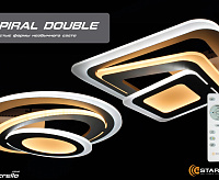 Накладной светильник SPIRAL DOUBLE 60W OV-500-WHITE-220V-IP44 сн/пр