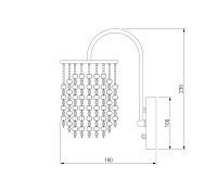 Бра 3222/1 хром
