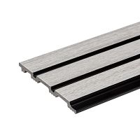 Панели 3D RAIL из вспененного полистирола Ясень серый 2700*120*10мм