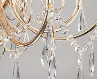 Люстра металл 10094/8 золото/прозрачный хрусталь сн/пр