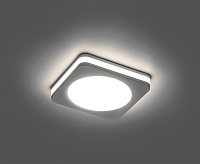 Светильник встраиваемый 7W 4000K белый AL601 сн/пр