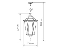 Светильник уличный 1004H черное золото