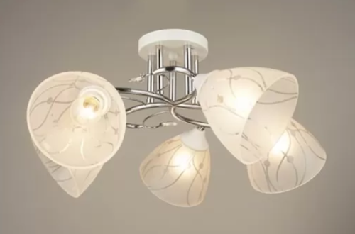 Люстра 1537/5 WH+CR сн/пр