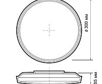 Накладной светильник PPB OPAL 36W 6500K BL IP20 черный JAZZway