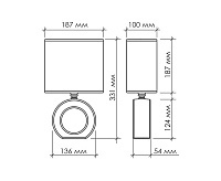 Настольная лампа AT12293 (Coffee)