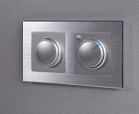 Веркель Рамка на 2 поста (алюминий) WL11-Frame-02