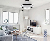 Люстра светодиодная "STELLA" 96W R-APP-600x1200-BLACK/WHITE-220-IP20