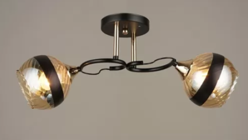 Люстра 3619/2 BK+FG сн/пр