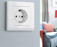 Веркель Рамка на 1 пост (Floc белый) WL05-Frame-01-white сн/пр