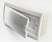 Бокс встраиваемый 12 модулей IP20, непрозрачная белая дверца, Stekker