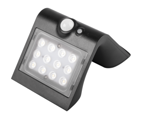 Настенный светильник солнечный Фаzа SLR-W03-bk. черный (датчик движения)