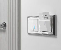 Веркель Рамка на 2 поста (белый/хром) W0021431