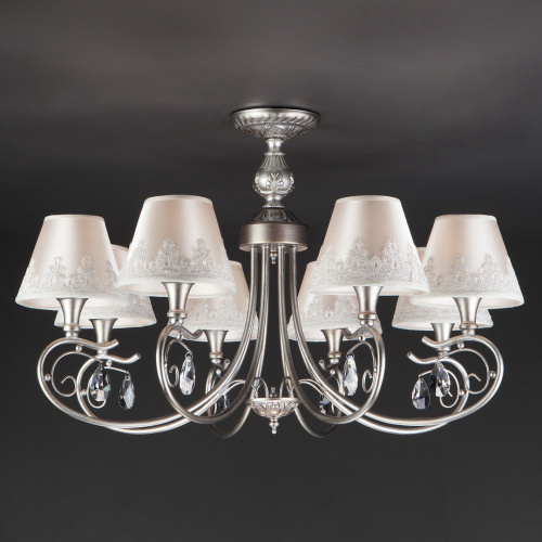 Люстра металл 60069/8 серебро сн/пр