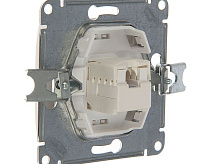 GLOSSA Розетка компьютерная RJ45 кат 5е шоколад GSL000881К